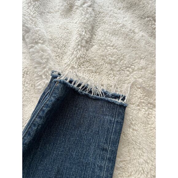 Levis Womens Jeans 25 White Oak Cone Denim Button Fly Raw Hem - Picture 2 of 7